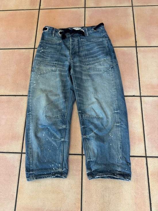 We The Free Denim - Free People Moxie Pull-On Barrel Jeans